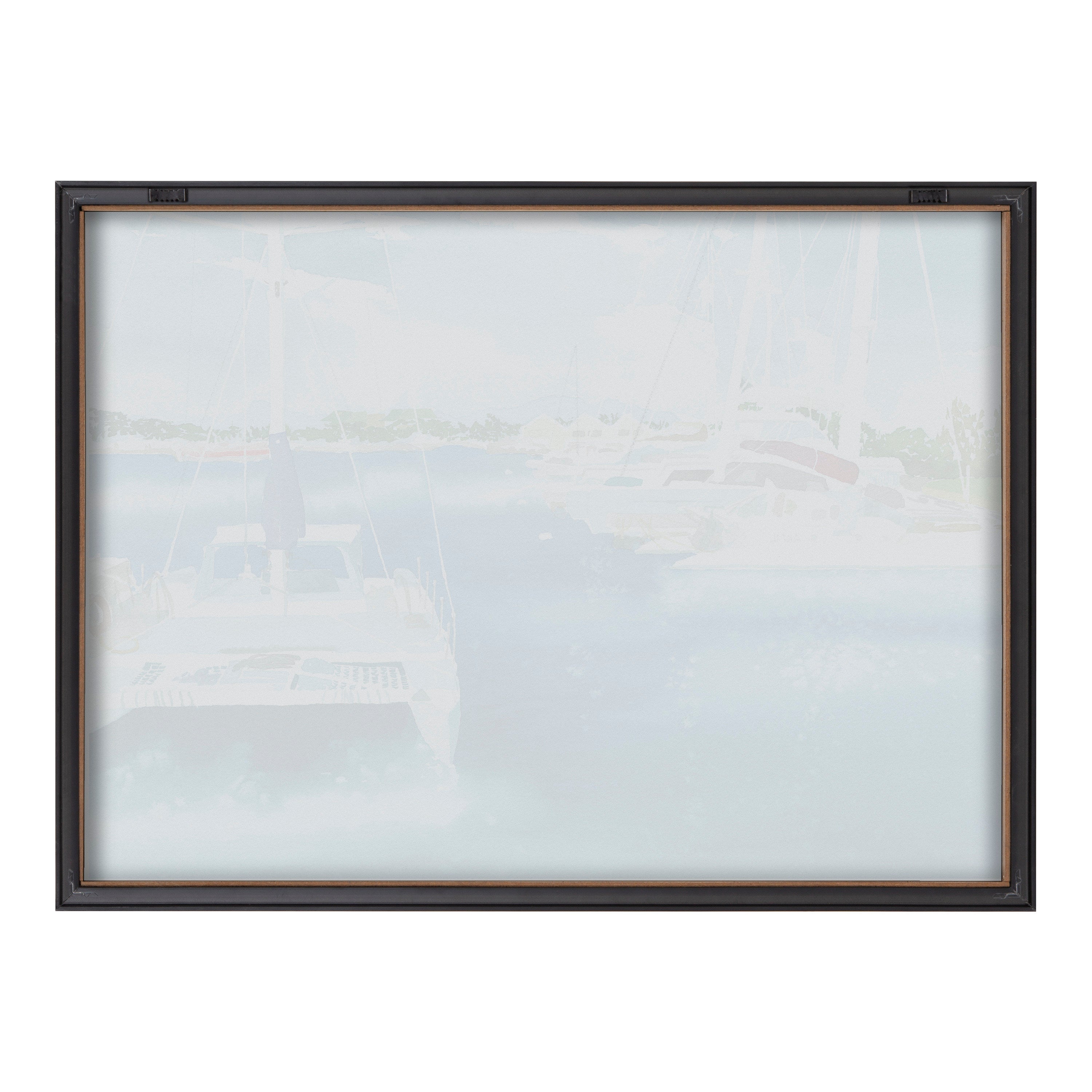 Blake Summer is for Sailing Framed Printed Glass by Janet Meinke-Lau