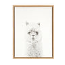 Sylvie Hairy Alpaca Framed Canvas by Simon Te of Tai Prints