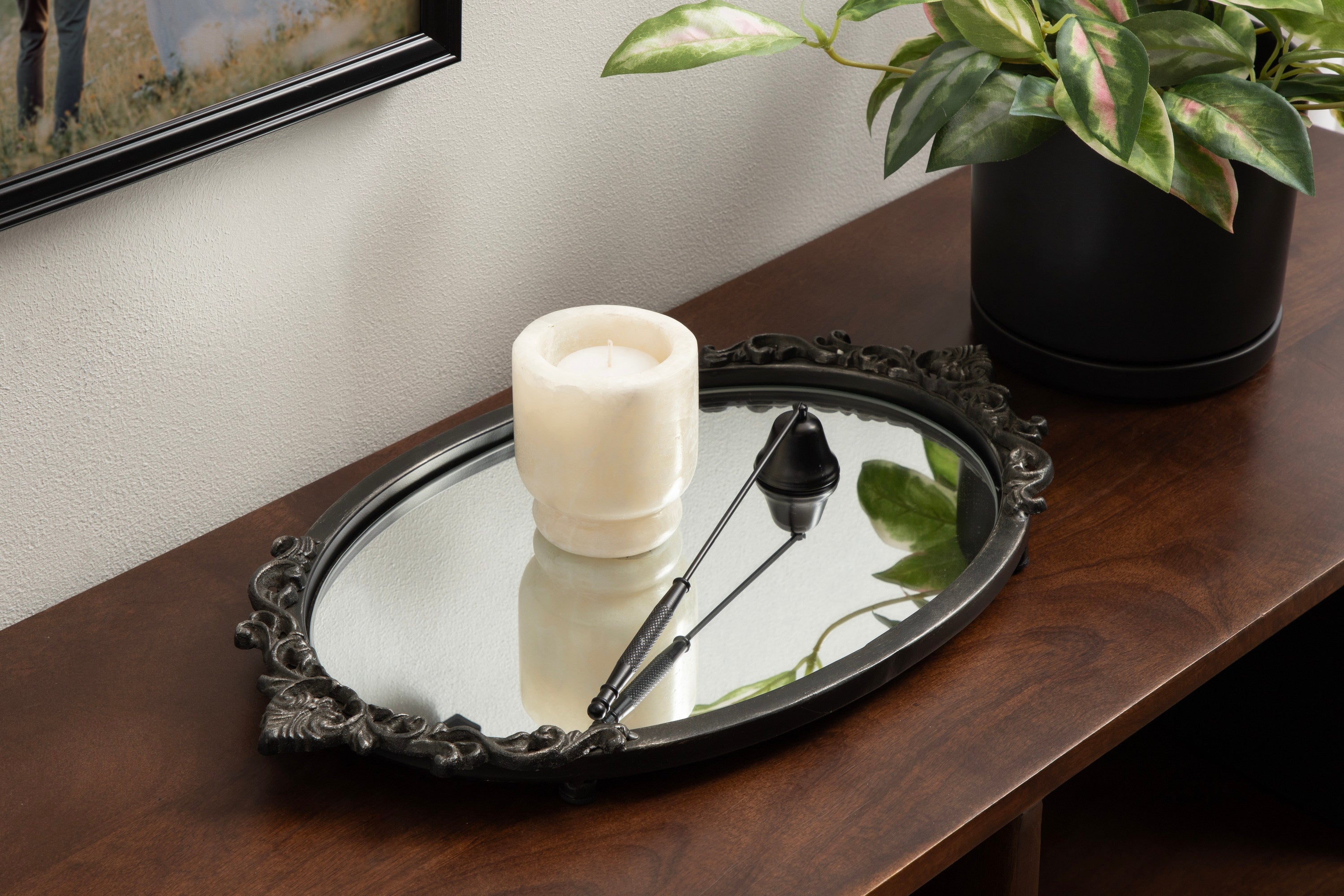 Single Tray Black 17x10 7