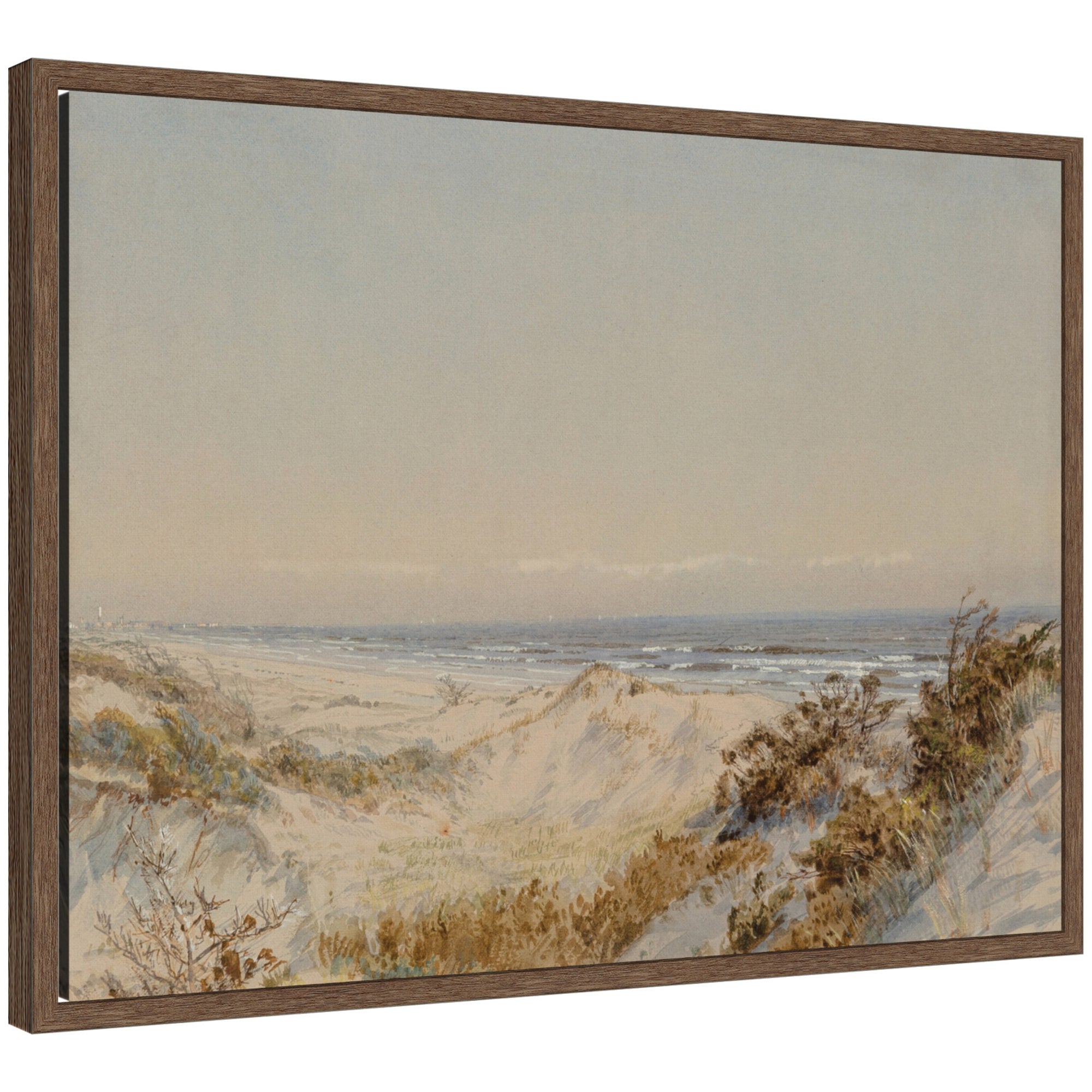Framed Canvas Sylvie Walnut 24x18 1