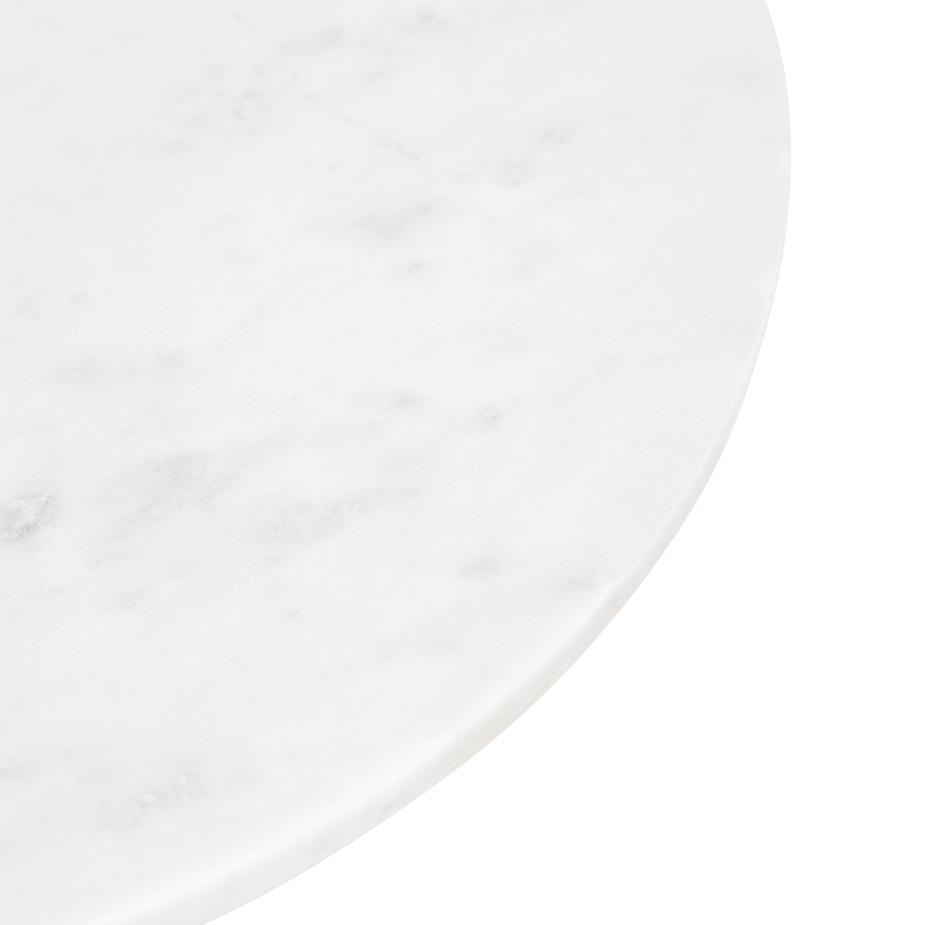Side Table White Bronze 14x14x24 3