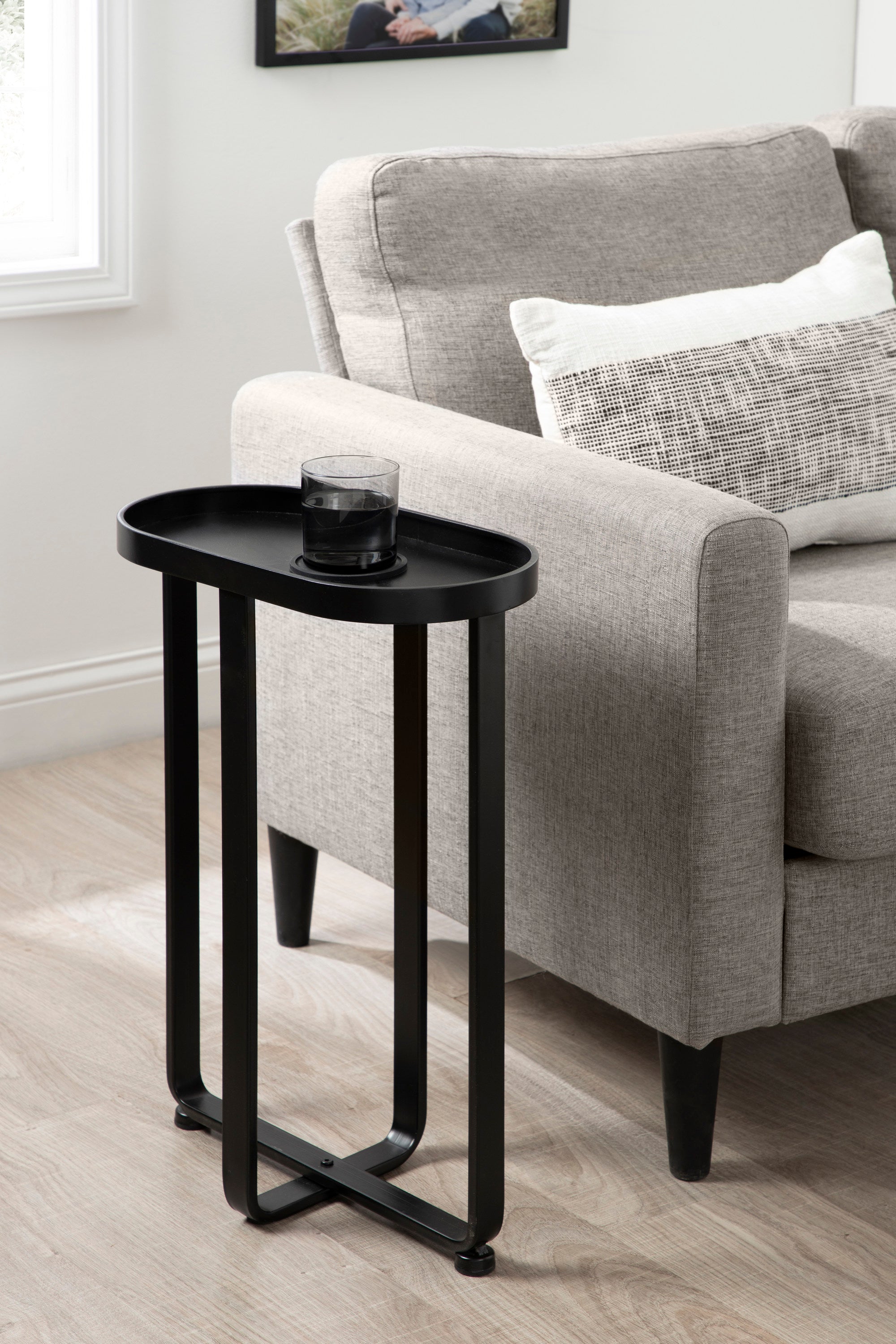 Side Table Black 17x9x24 7