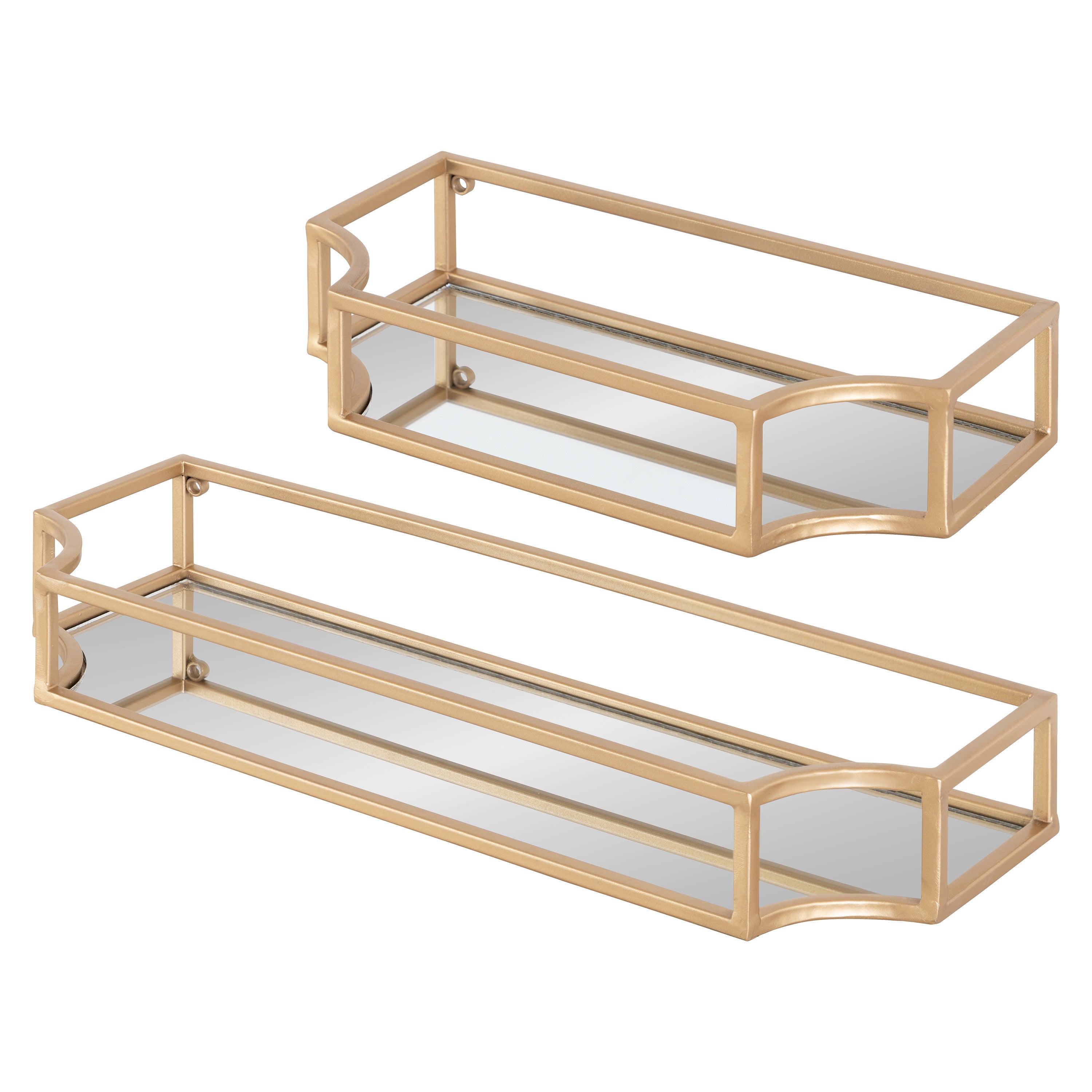 Floating Shelf Gold 2 Piece 1