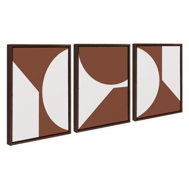 Art Set 3 Piece Set 18x24 Sylvie Walnut 1