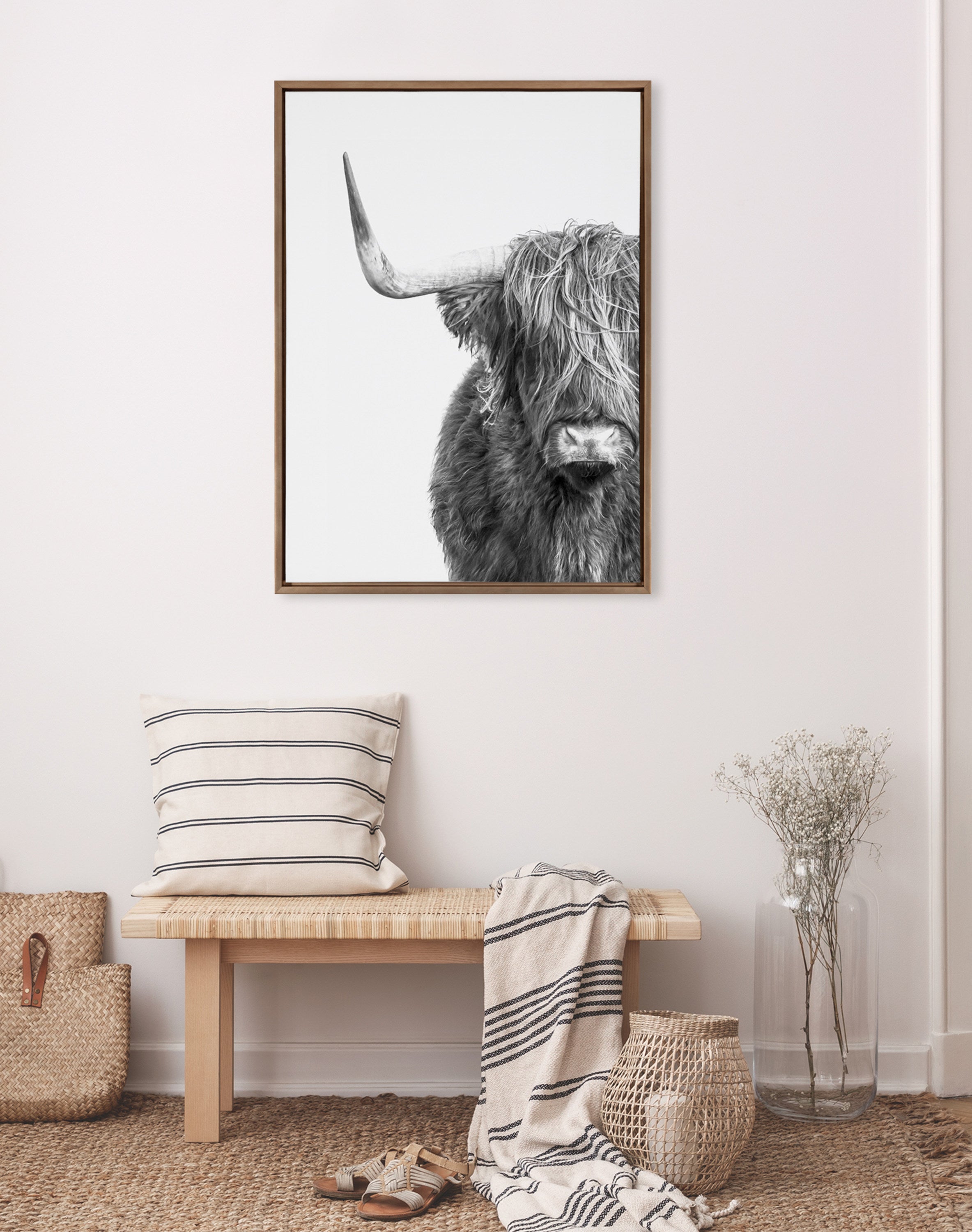 Framed Canvas Sylvie Dark Gold 28x38 5