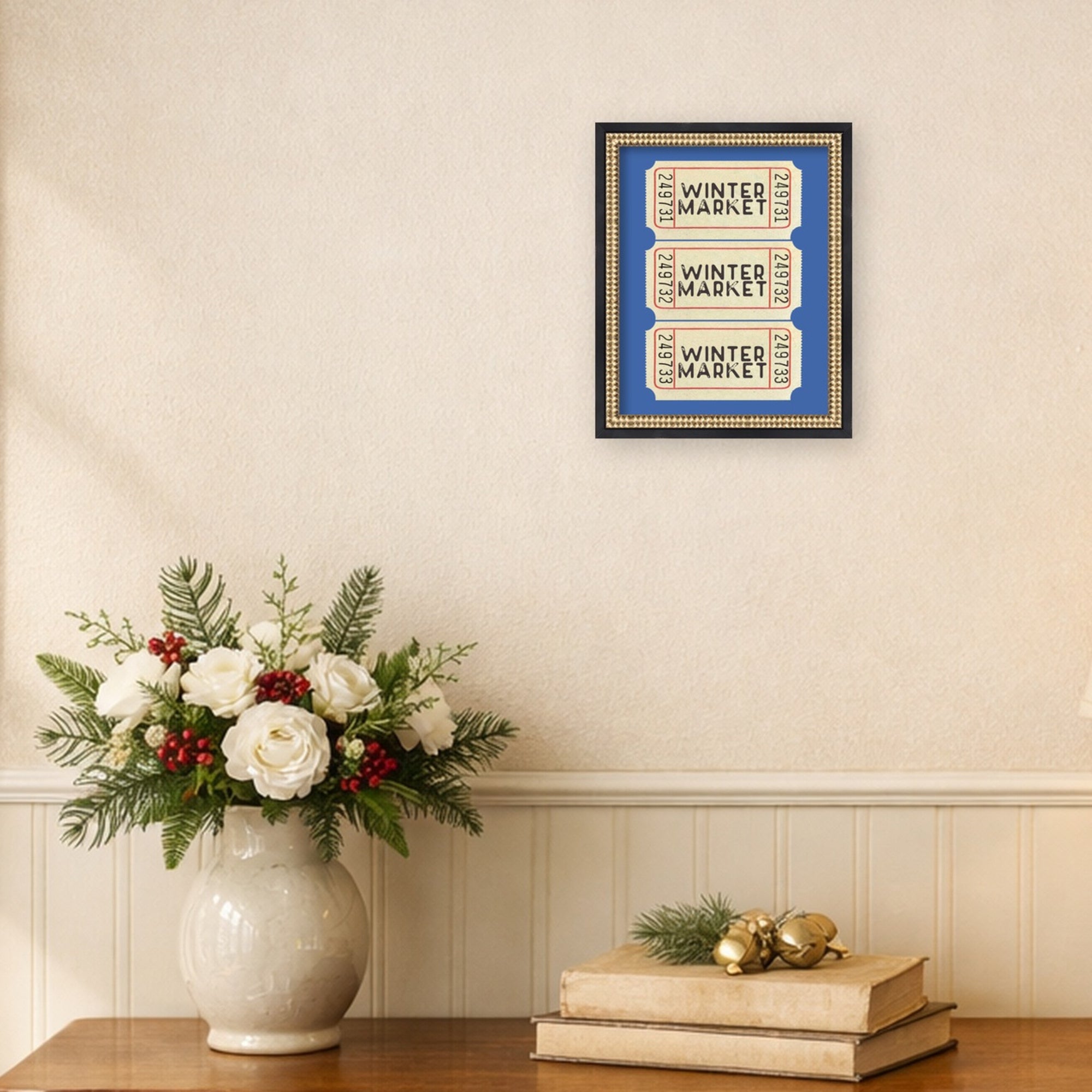 Mounted Canvas Castellan Black 13x16 6