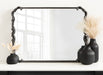 Rectangle Mirror Black 20x27 7