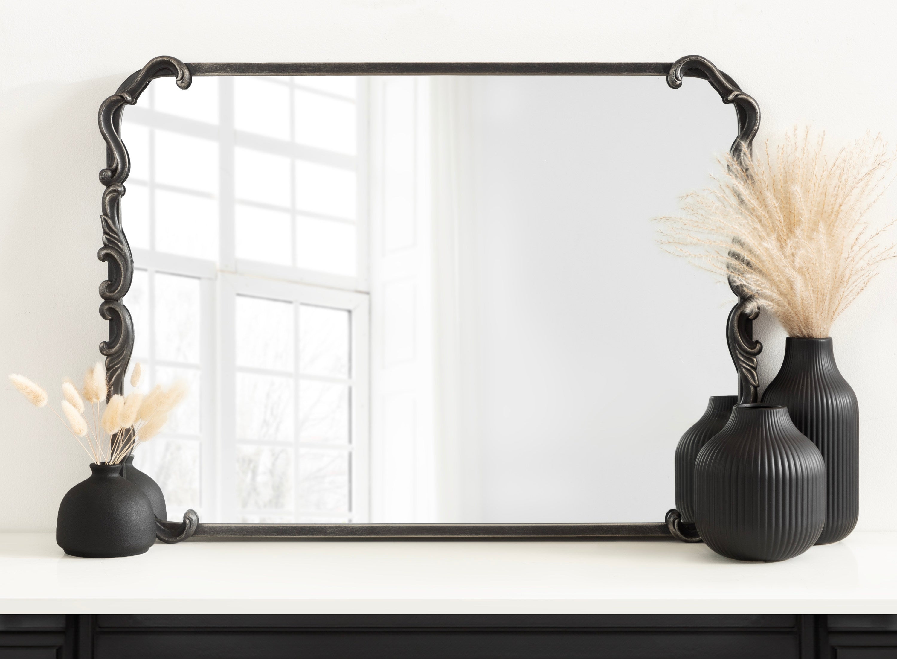Rectangle Mirror Black 20x27 7
