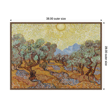 Framed Canvas 38x28 Sylvie Walnut 2
