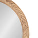 Round Mirror Brown 24x24 3