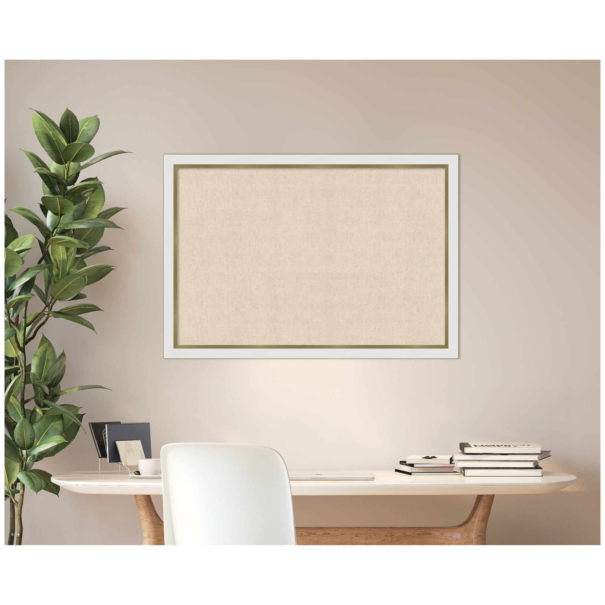 Pinboard 39x27 Eva White Gold Narrow 6