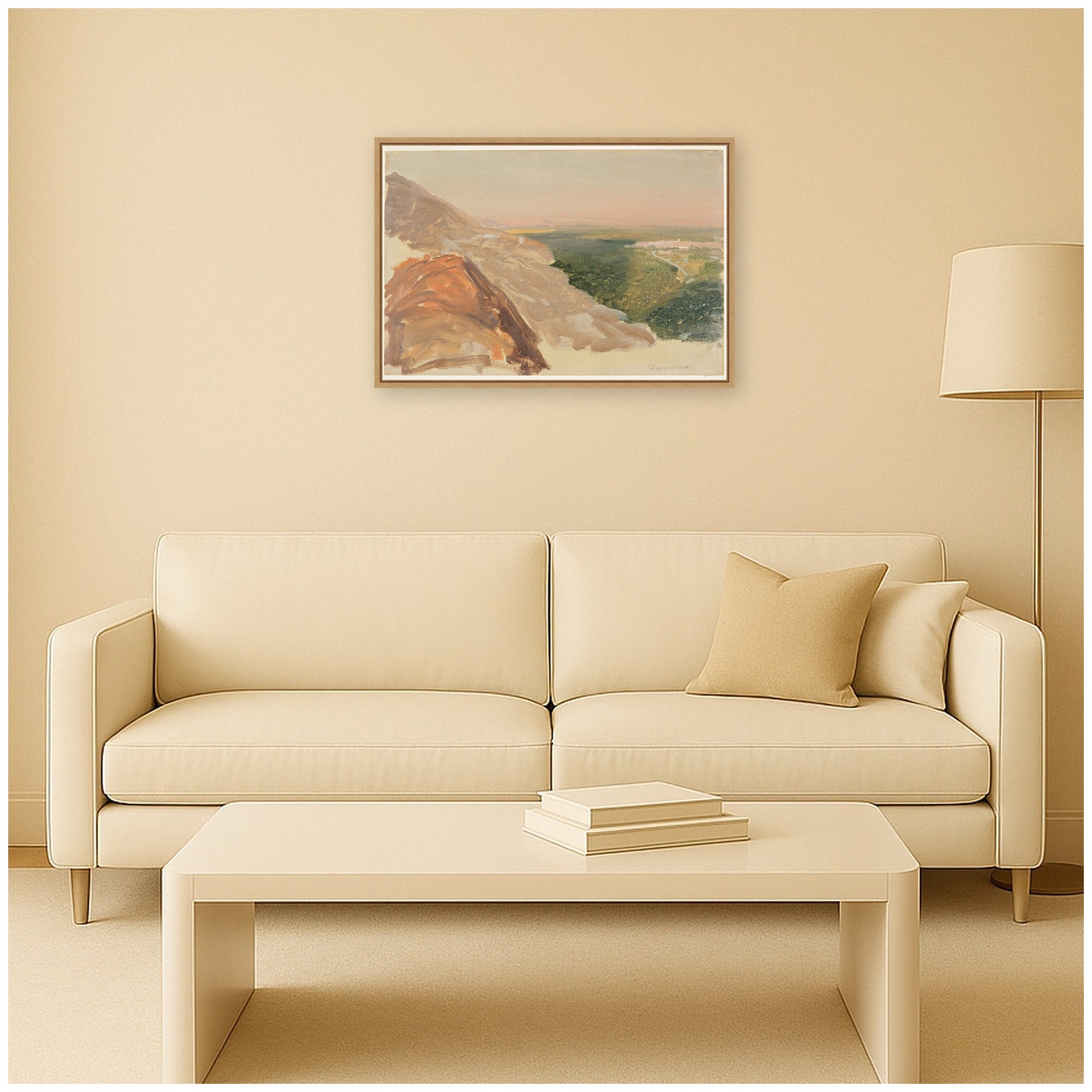 Framed Canvas 33x23 Sylvie Natural 6
