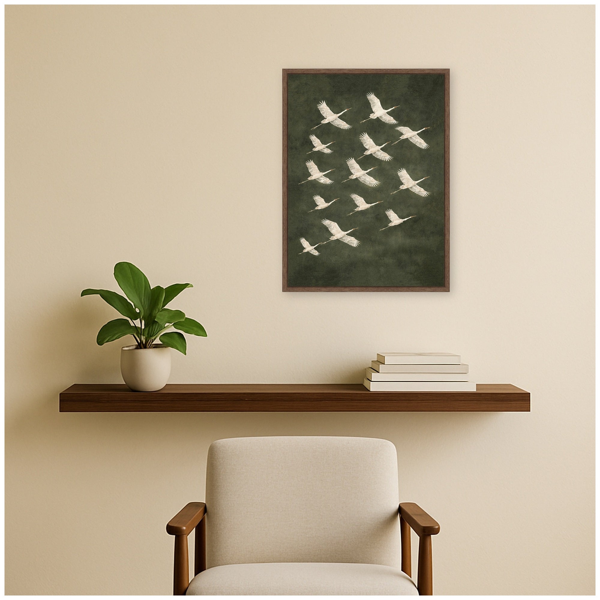 Framed Canvas 18x24 Sylvie Walnut 6