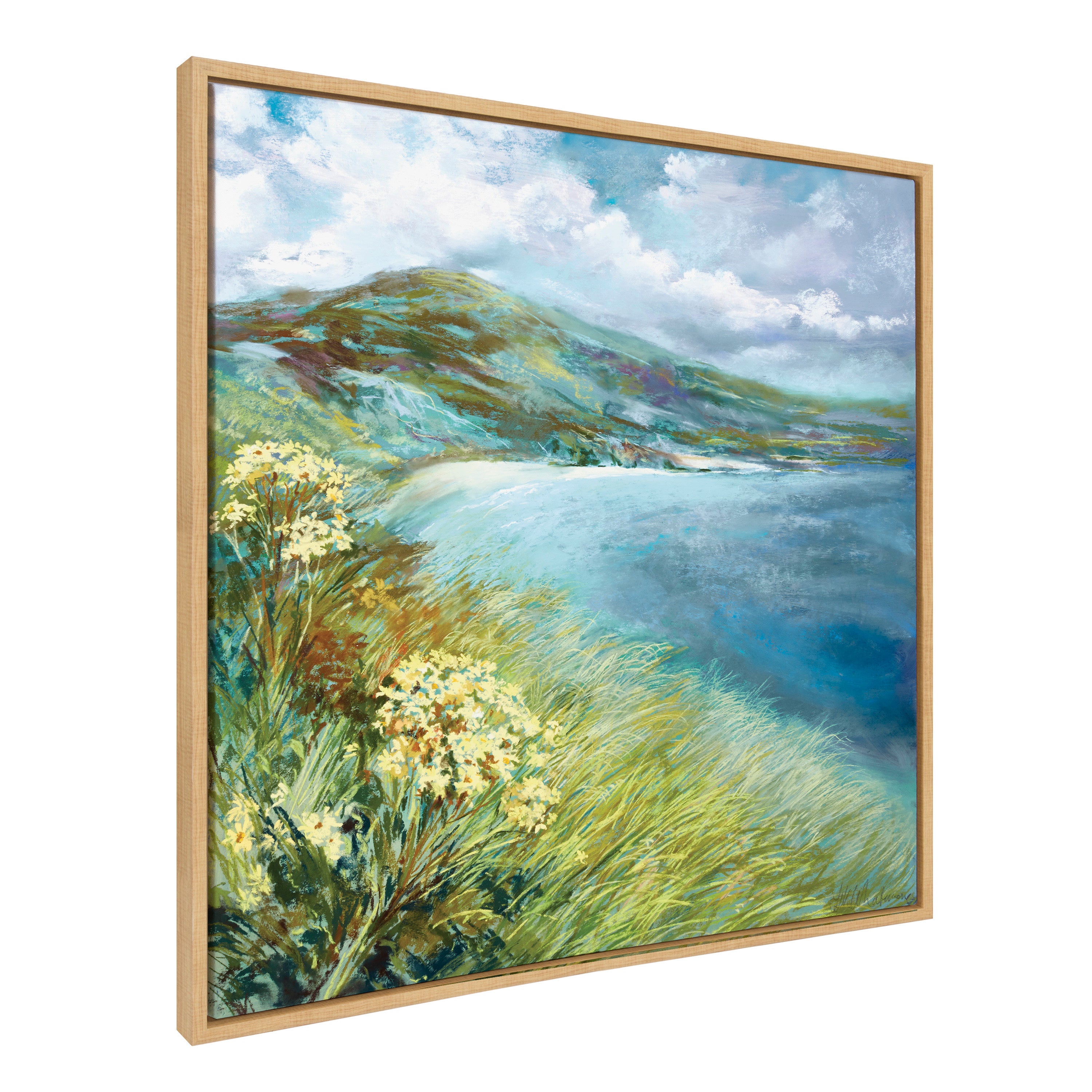 Framed Canvas 30x30 Sylvie Natural 1