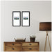Wall Frame Svelte Noir Black 11x20 matted to 5x7 6