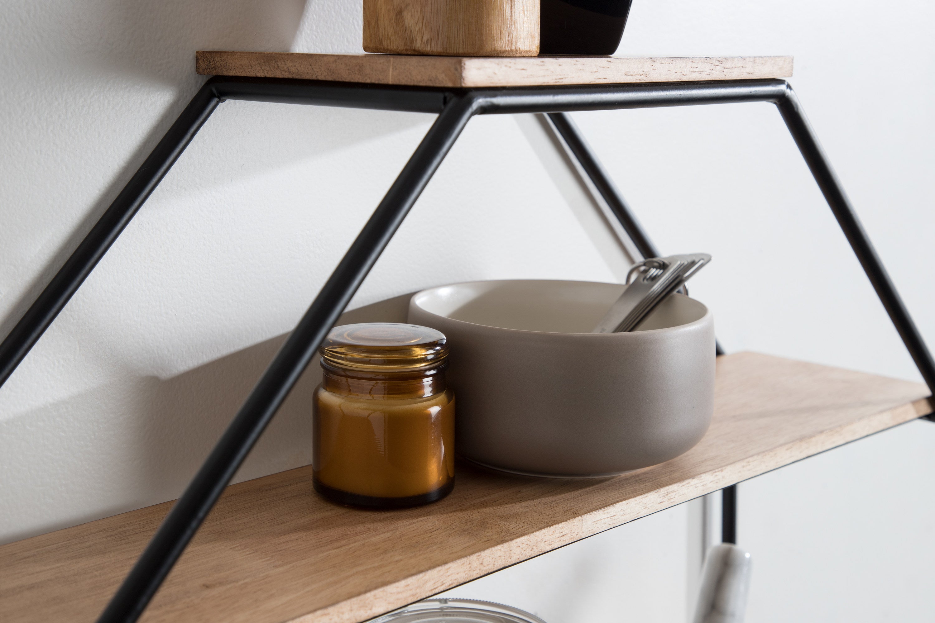 Accent Shelf Rustic Brown 24x24 8