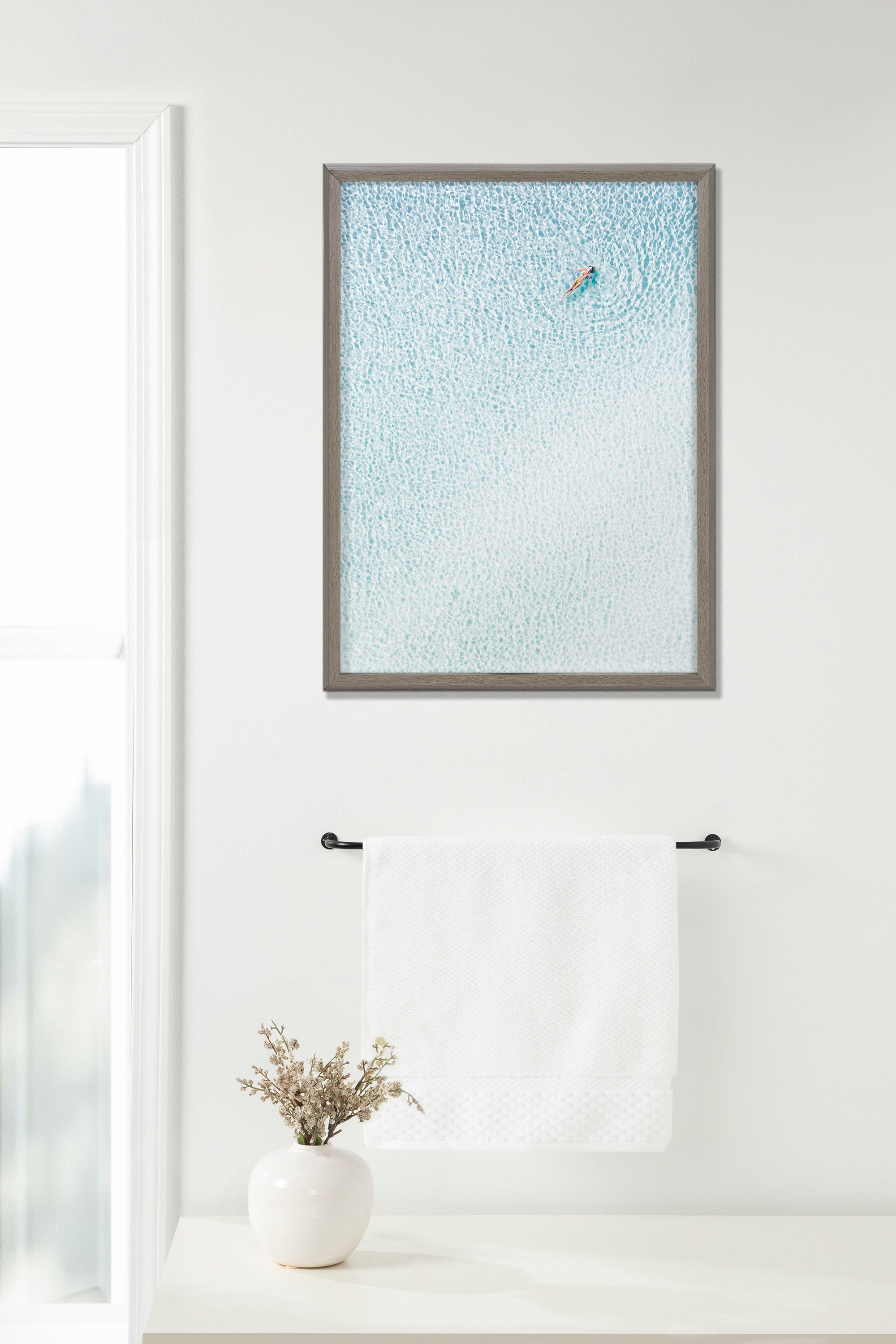 Blake Woman Floating Framed Printed Glass by Amy Peterson Art Studio