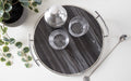Serving Tray Gray 14" Diameter 8