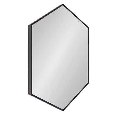 Hexagon Mirror Black 22x31 1