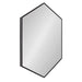 Hexagon Mirror Black 22x31 1