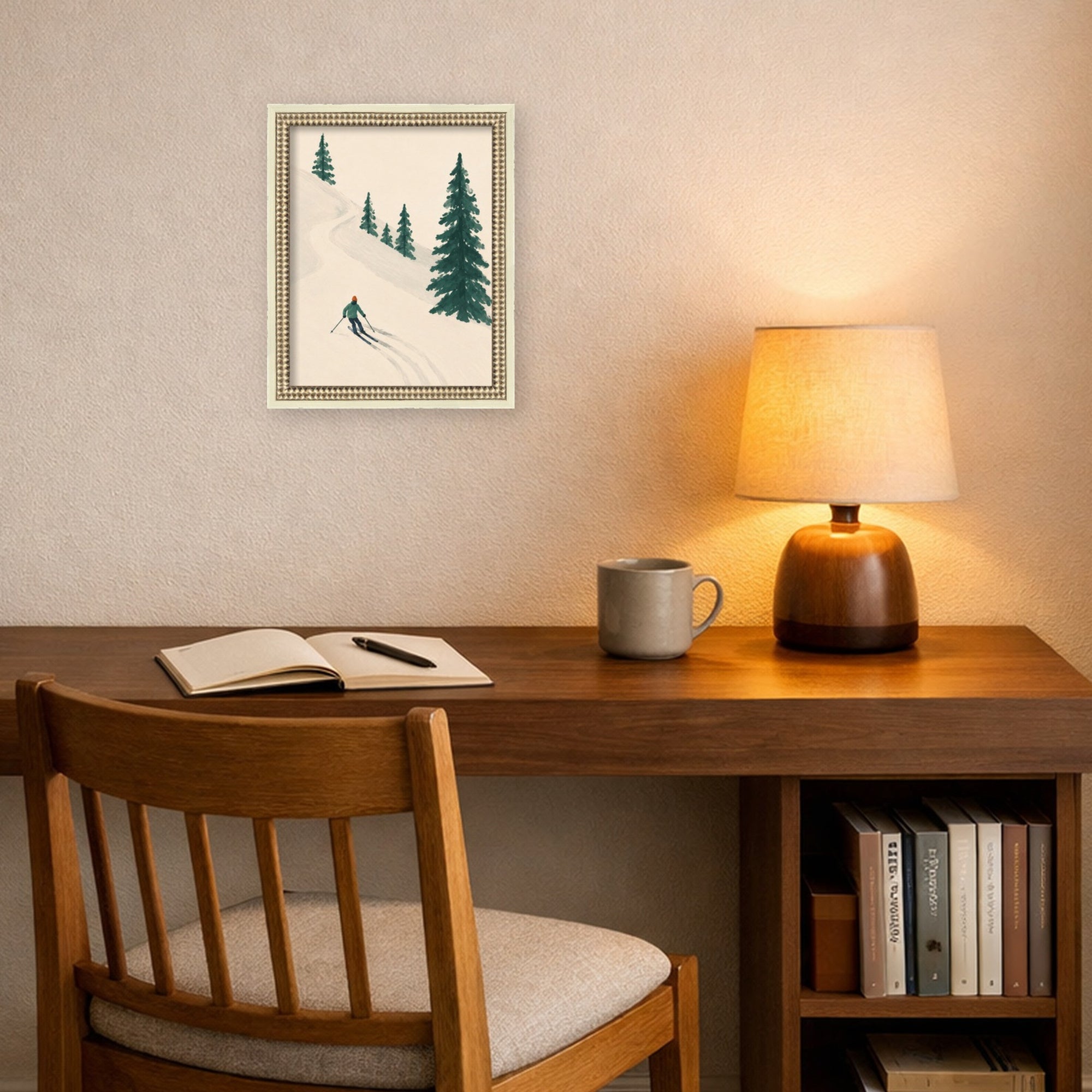 Mounted Canvas Castellan Distressed White 13x16 6