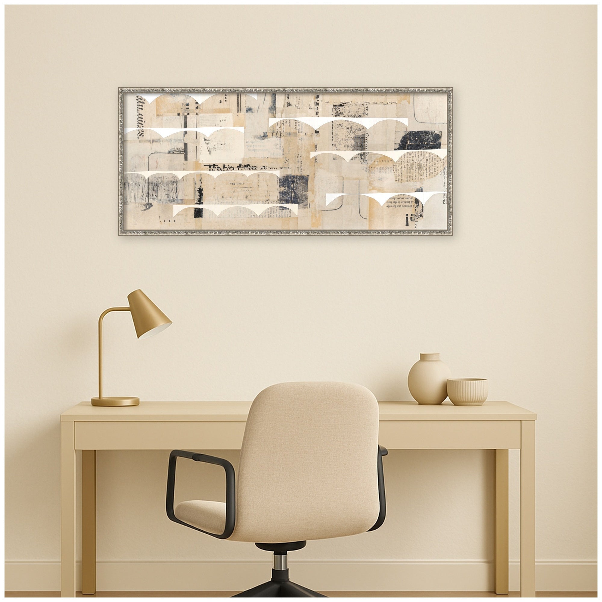 Revolved Half Moon Panel by Felicia Dadak Framed Mounted Canvas Wall Art Print