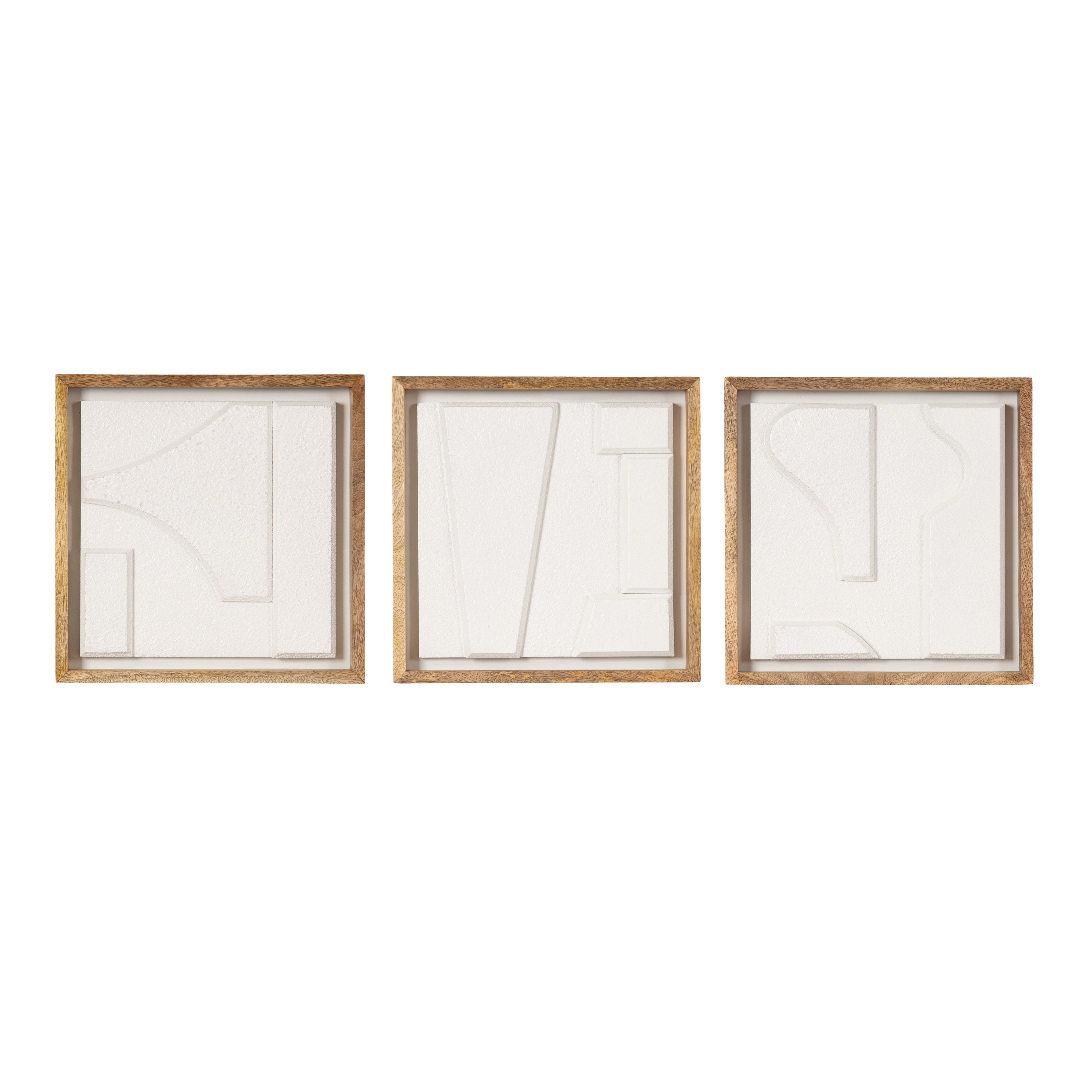 Art Set White Natural 3 Piece 5
