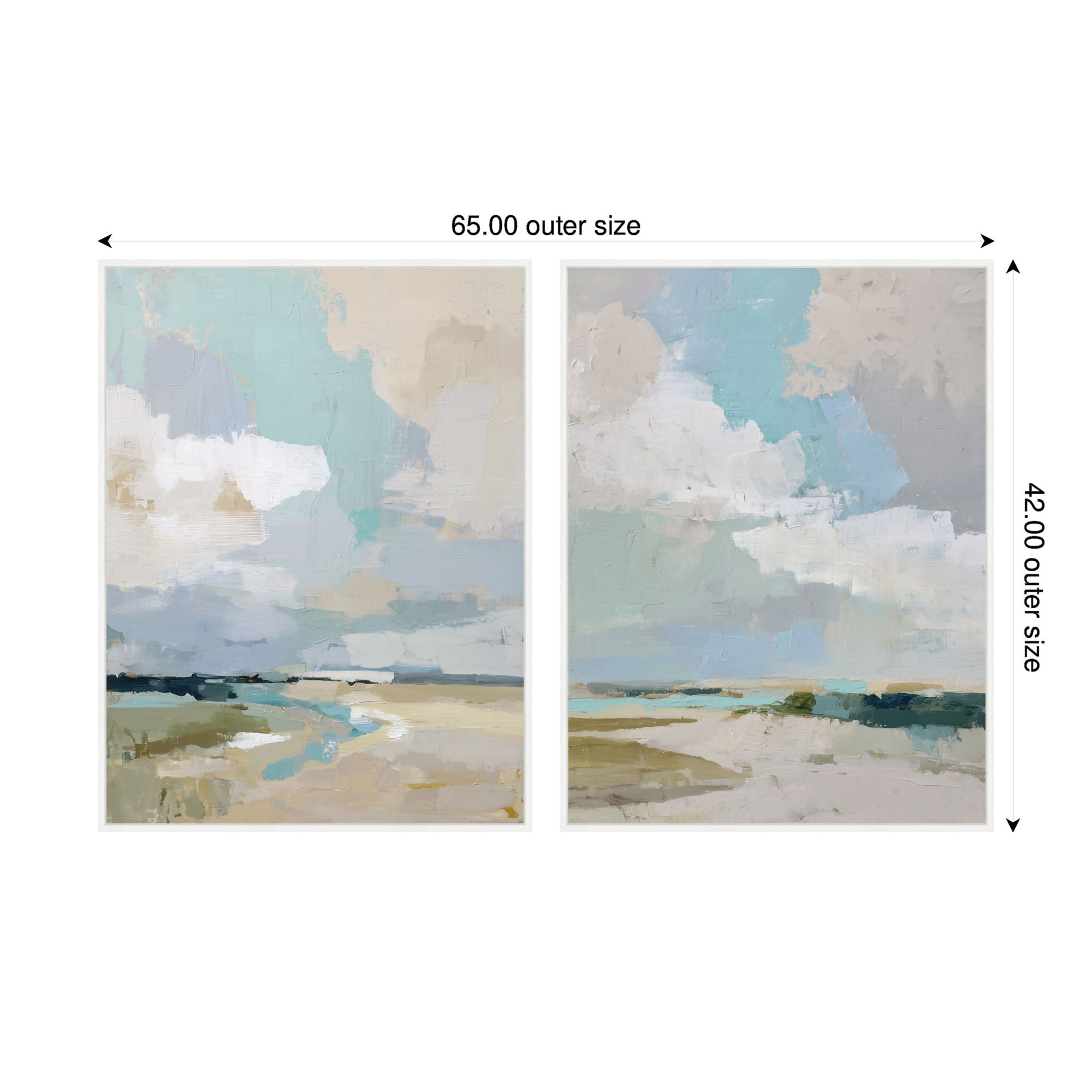Art Set 2 Piece Set 31x41 Sylvie White 2