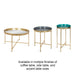 Nesting Table Black Gold 2 Piece 5