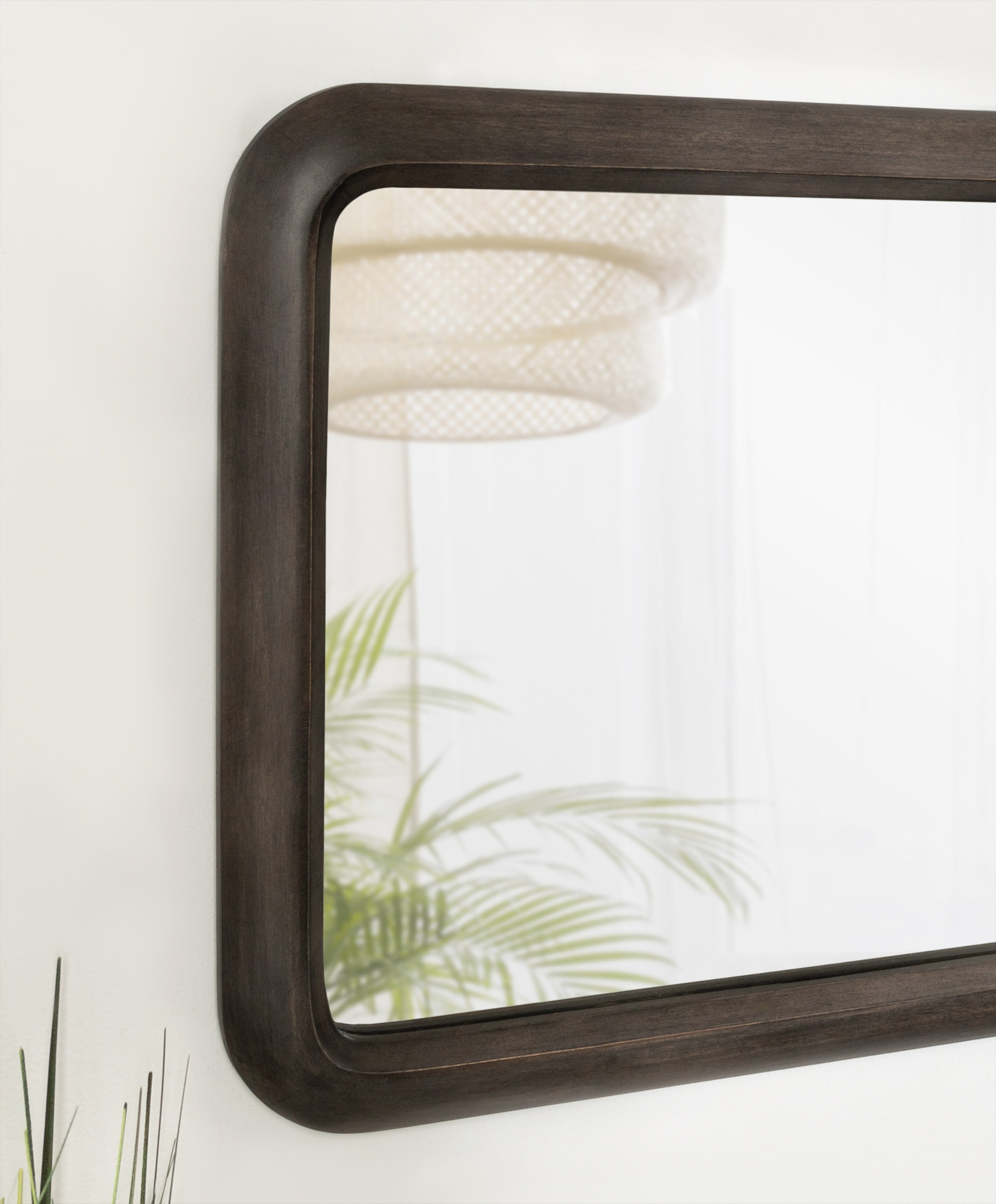 Pao Framed Wood Wall Mirror