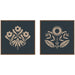 Art Set 2 Piece Set 22x22 Sylvie Walnut 1