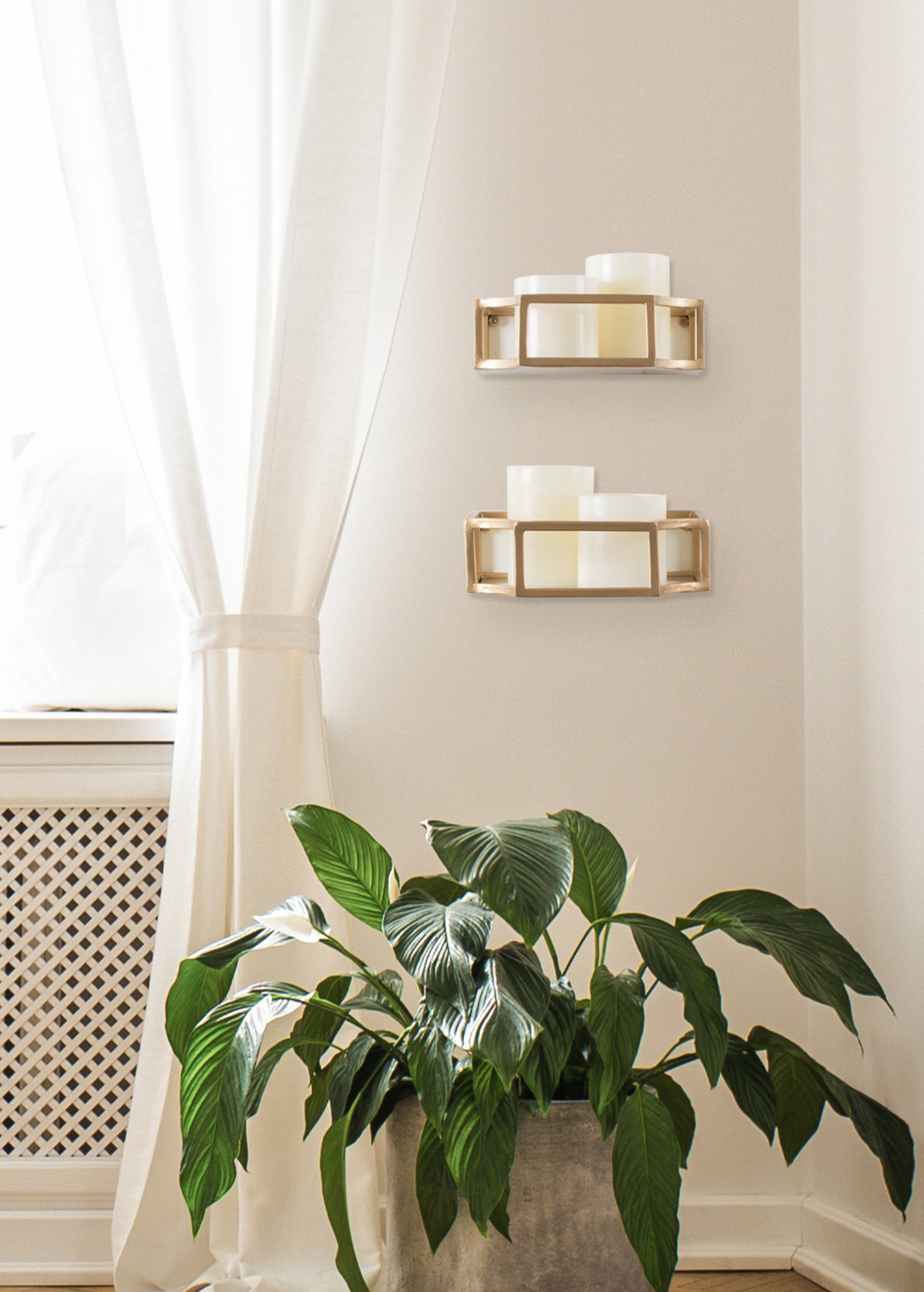 Floating Shelf Gold 2 Piece 8