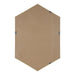 Hexagon Mirror Walnut Brown 24x36 4