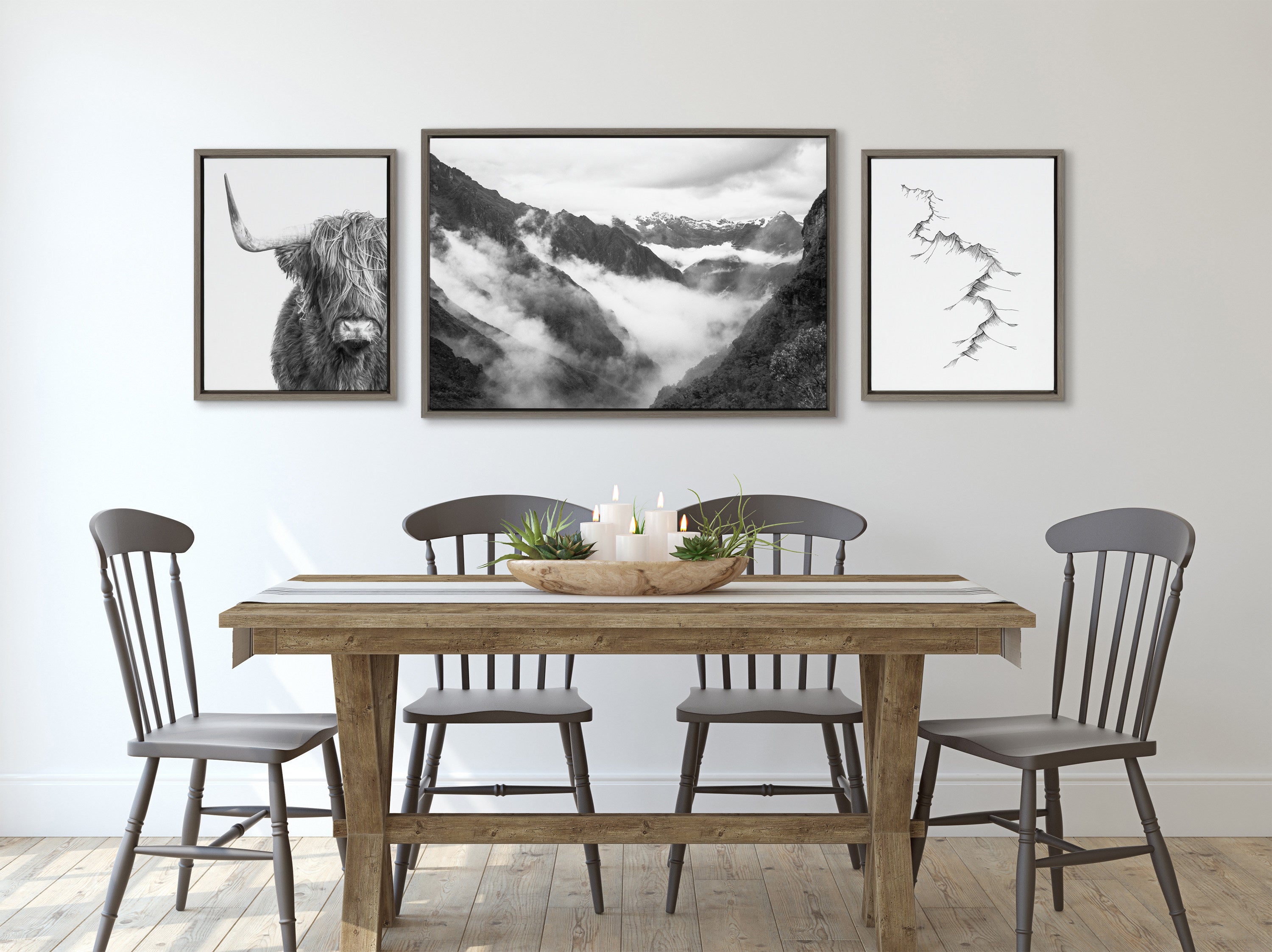 Art Set Sylvie Graywash 3 Piece Set 6