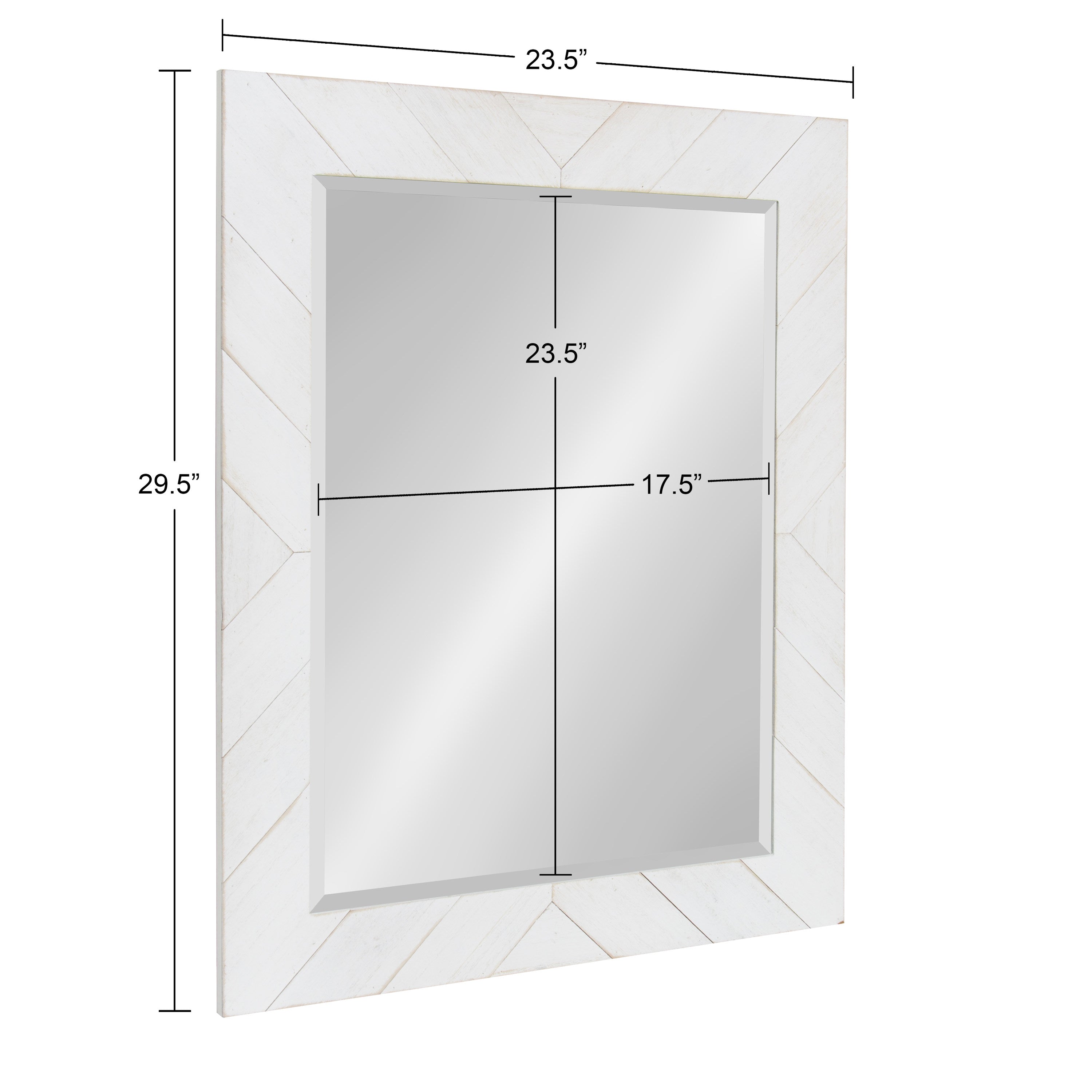 Rost Pieced Wood Framed Wall Mirror