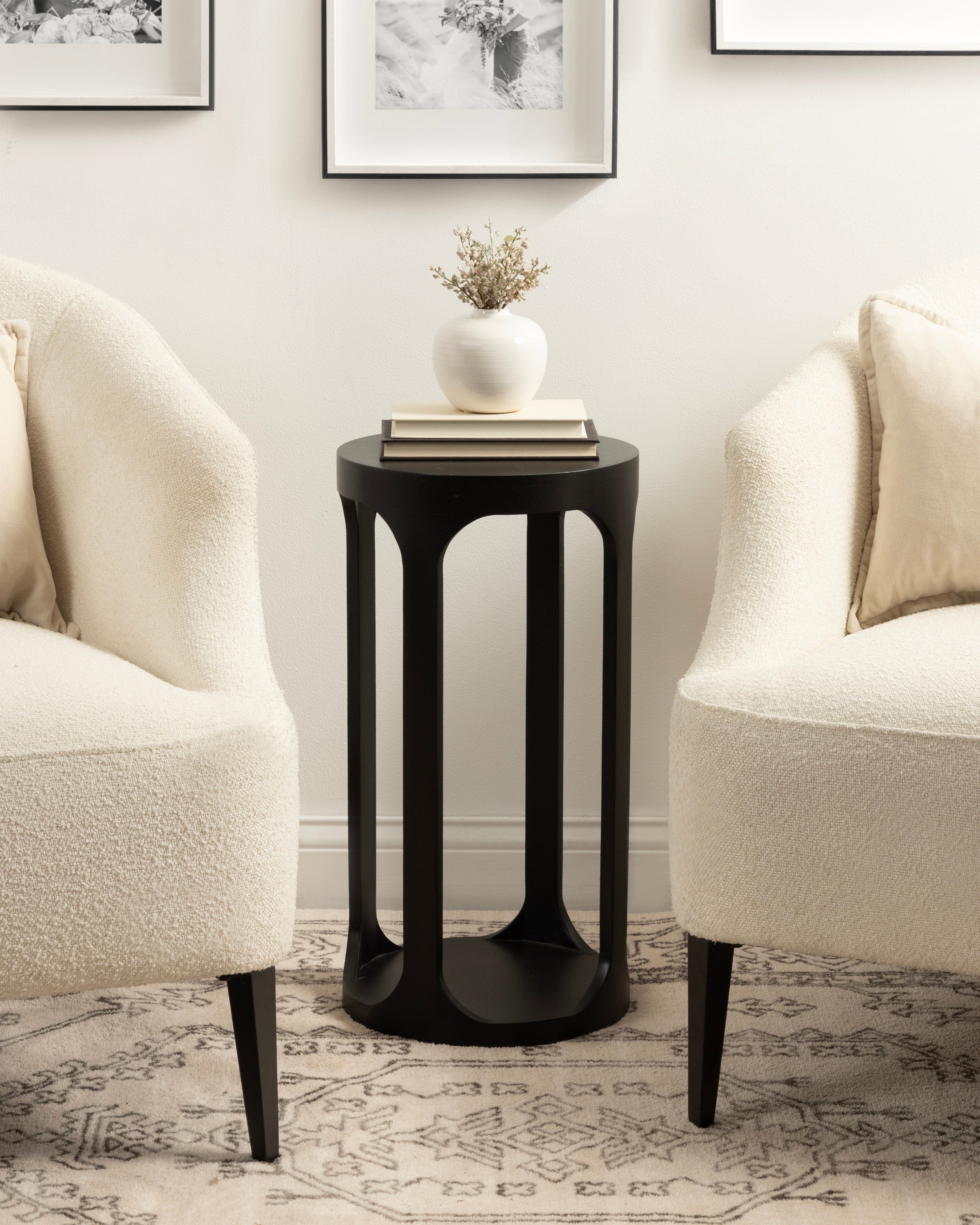 Drink Table Black 12x12x23 6