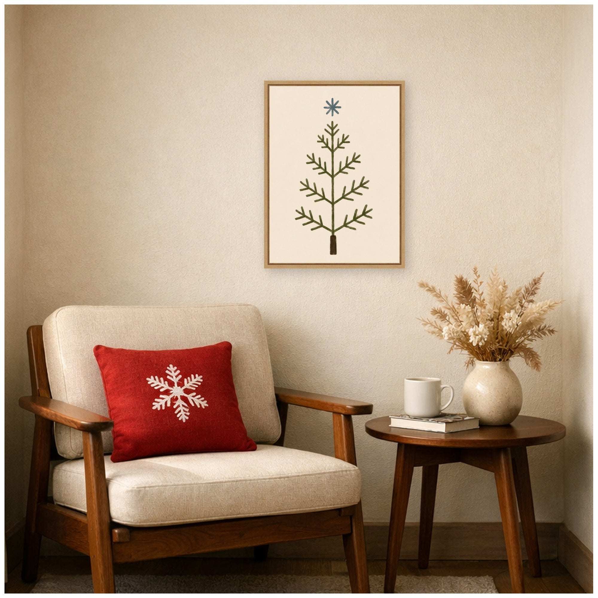 Framed Canvas Sylvie Natural 18x24 6