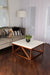 Coffee Table White Walnut Brown 36x36x18 5