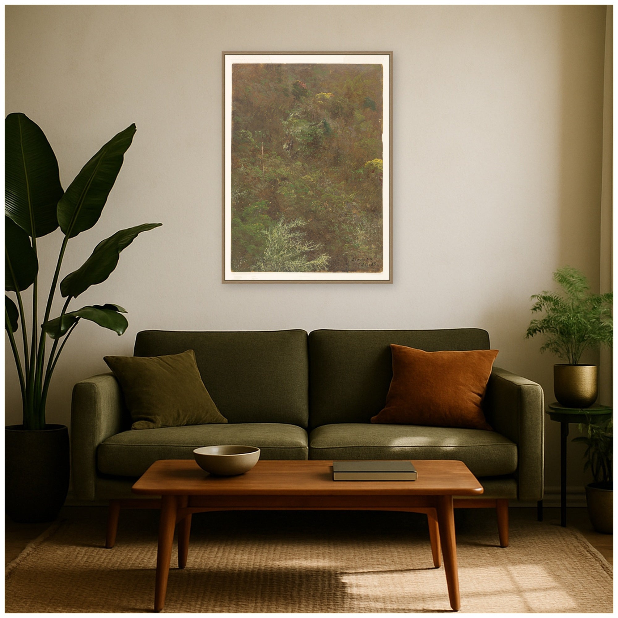 Framed Canvas 28x38 Sylvie Dark Gold 7