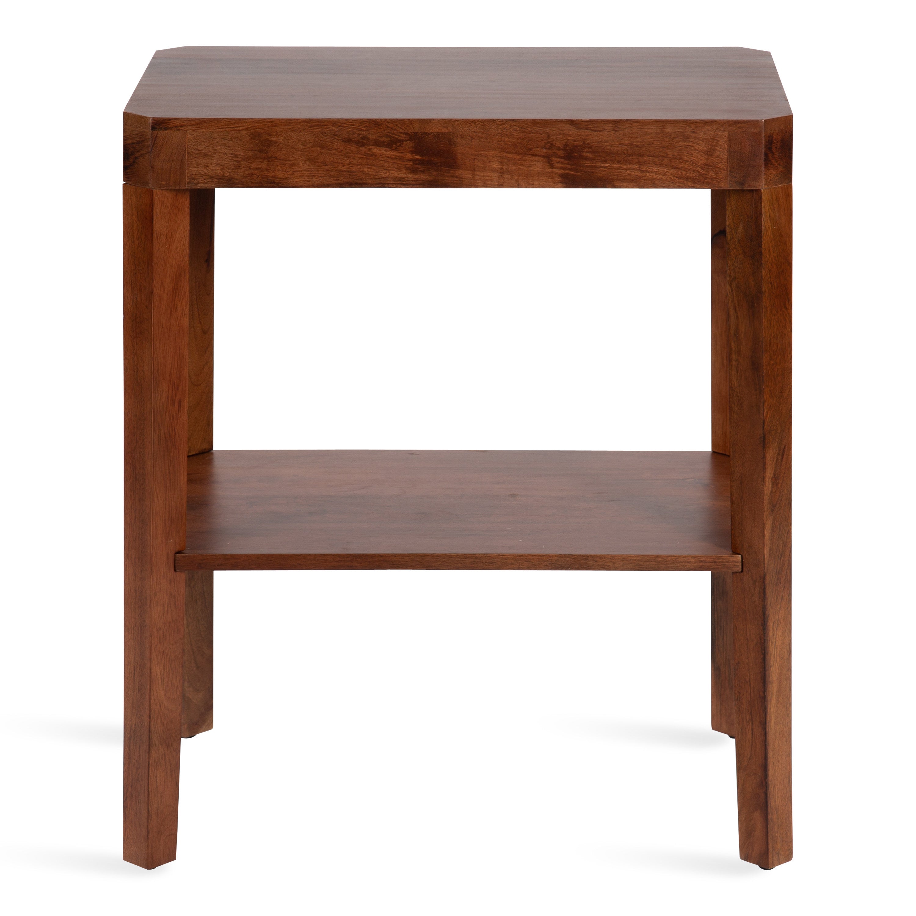 Side Table Walnut Brown 22x14x26 3