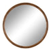 Round Mirror Rustic Brown 34" Diameter 5