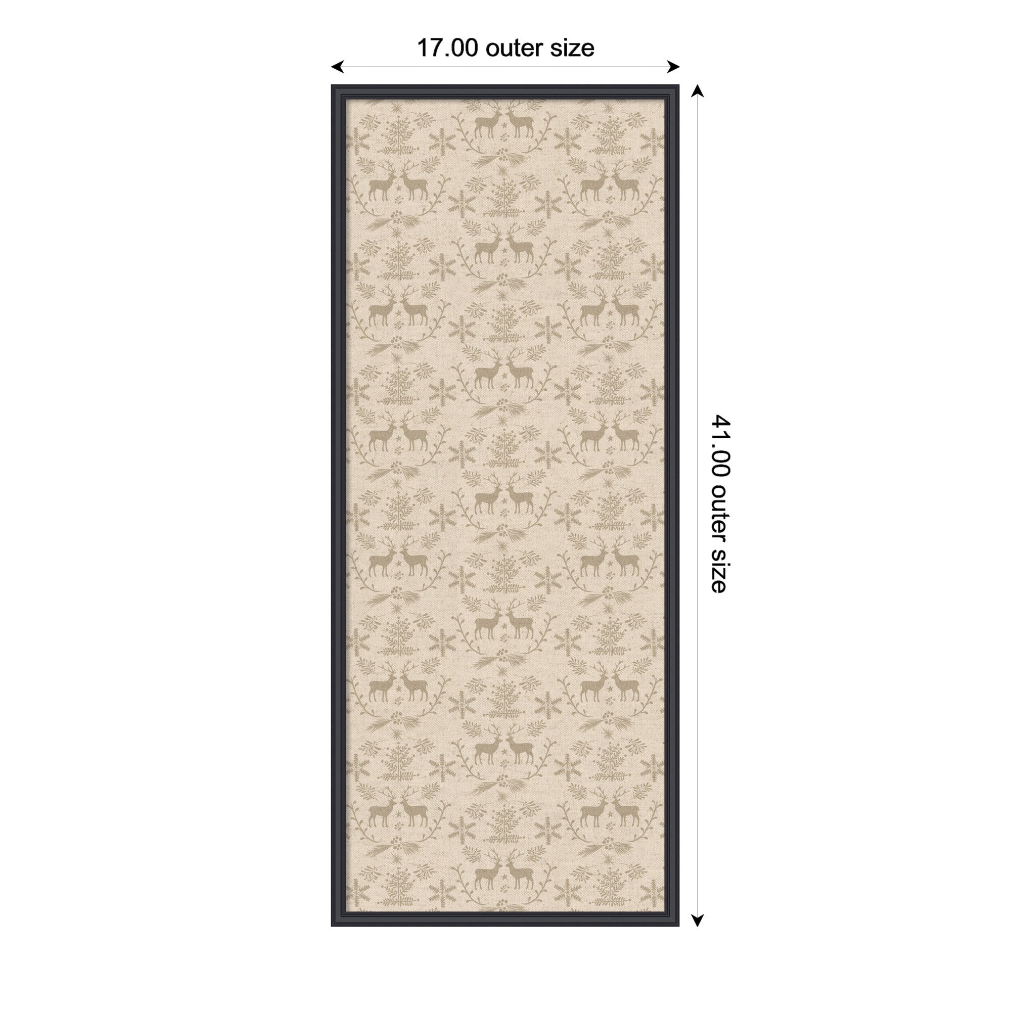 Pinboard Edith Black 17x41 2