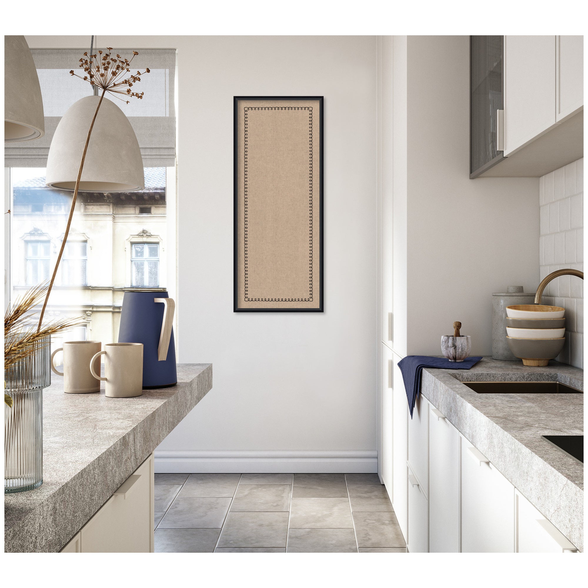 Pinboard Lucie Black 17x41 6