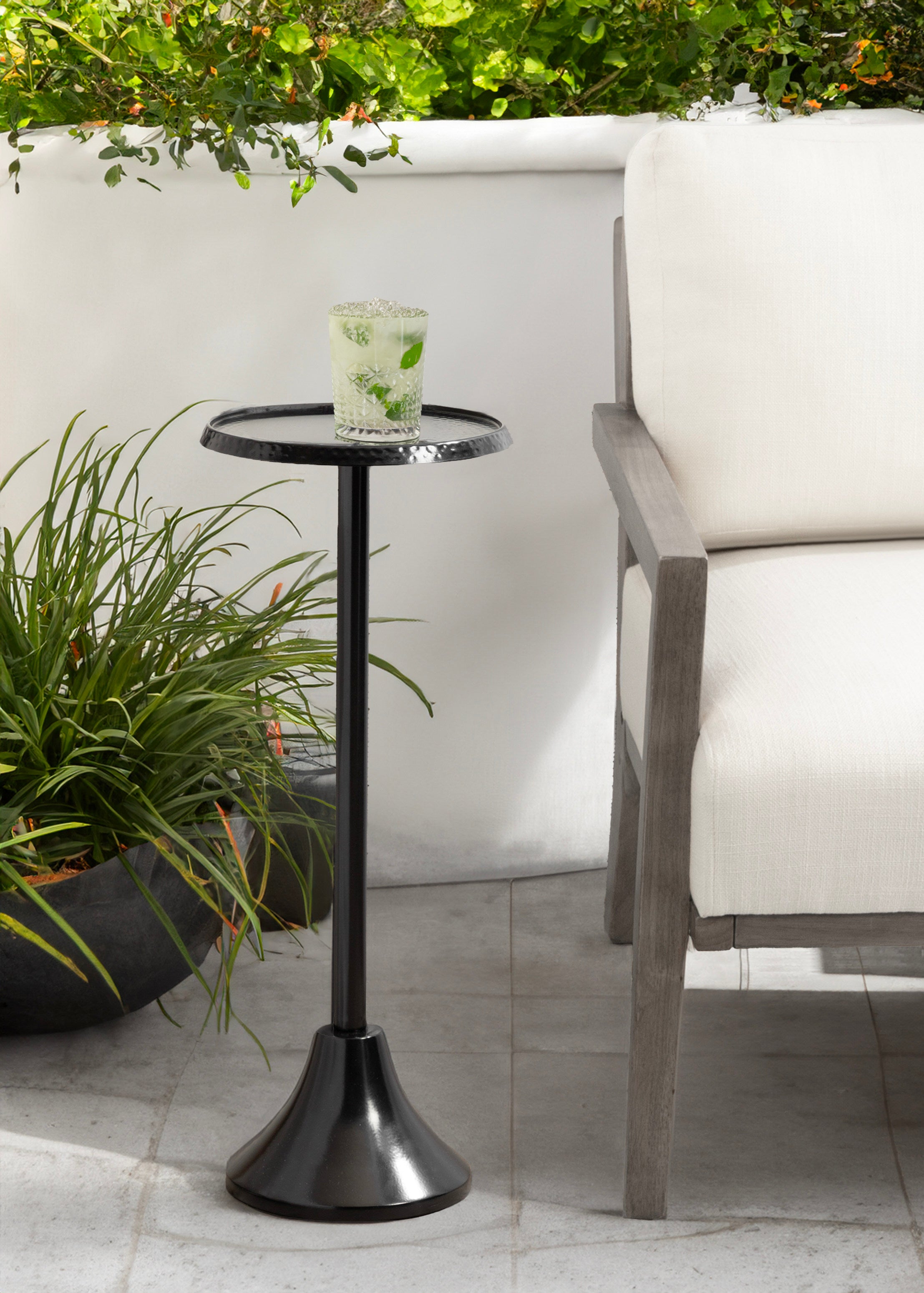 Drink Table Black 9x9x23 6