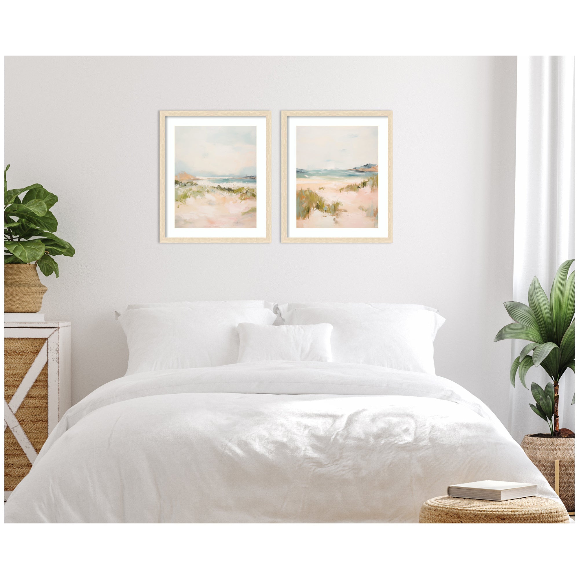 Tranquil Landscape 2 Piece Framed Wall Art Print Set by Amy Lighthall