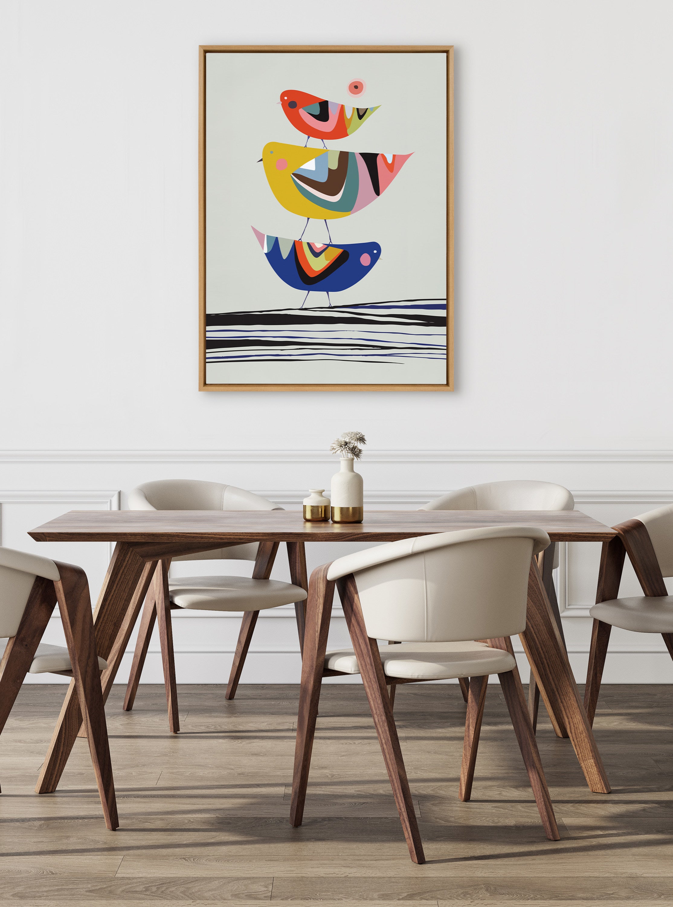 Framed Canvas Sylvie Natural 31.5x41.5 5