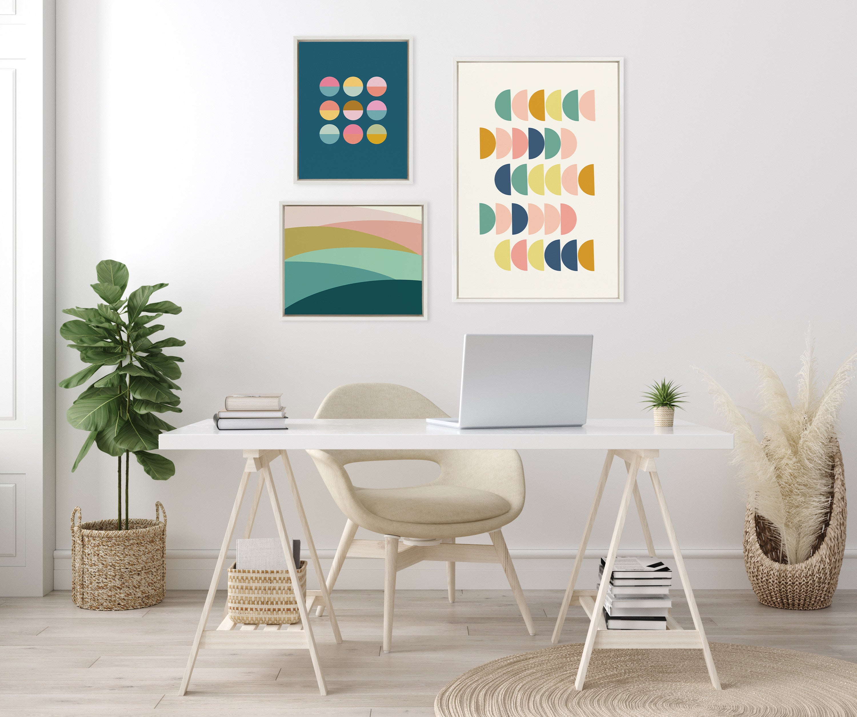 Art Set Sylvie White 3 Piece Set 5