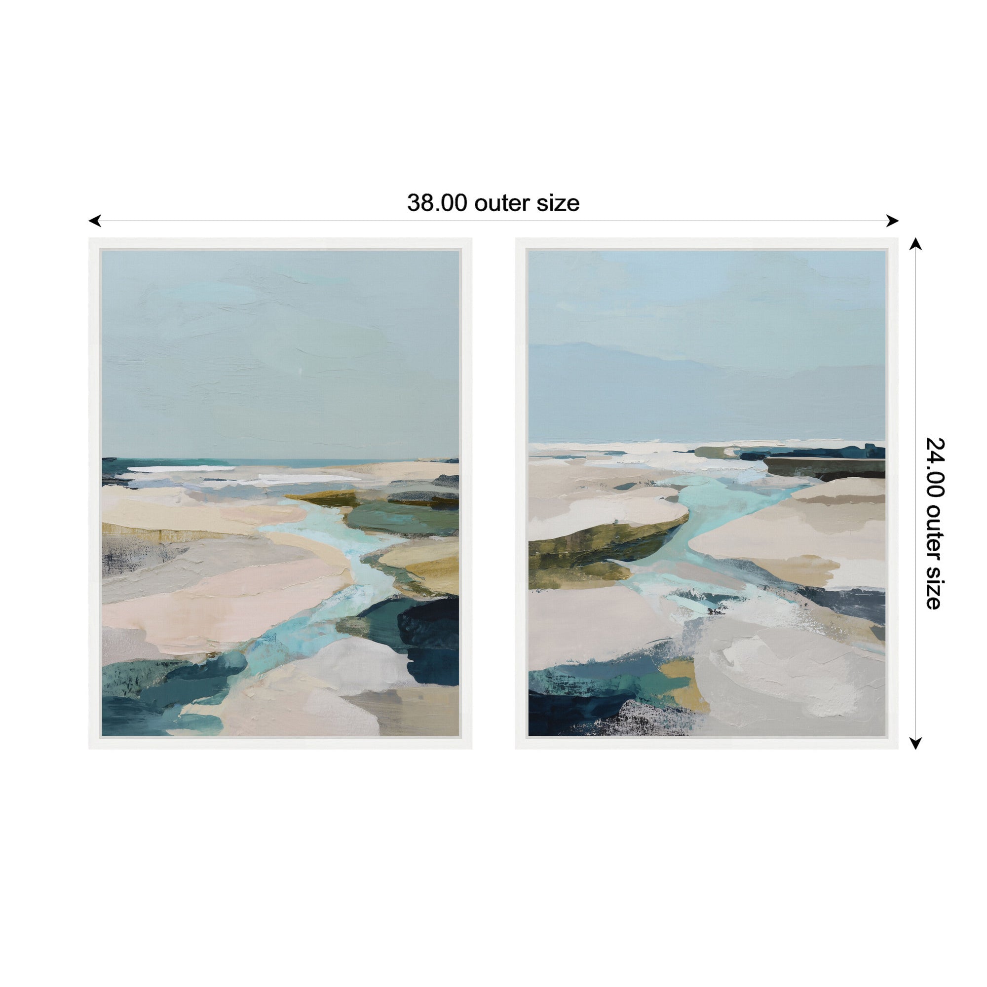 Art Set 2 Piece Set 18x24 Sylvie White 2