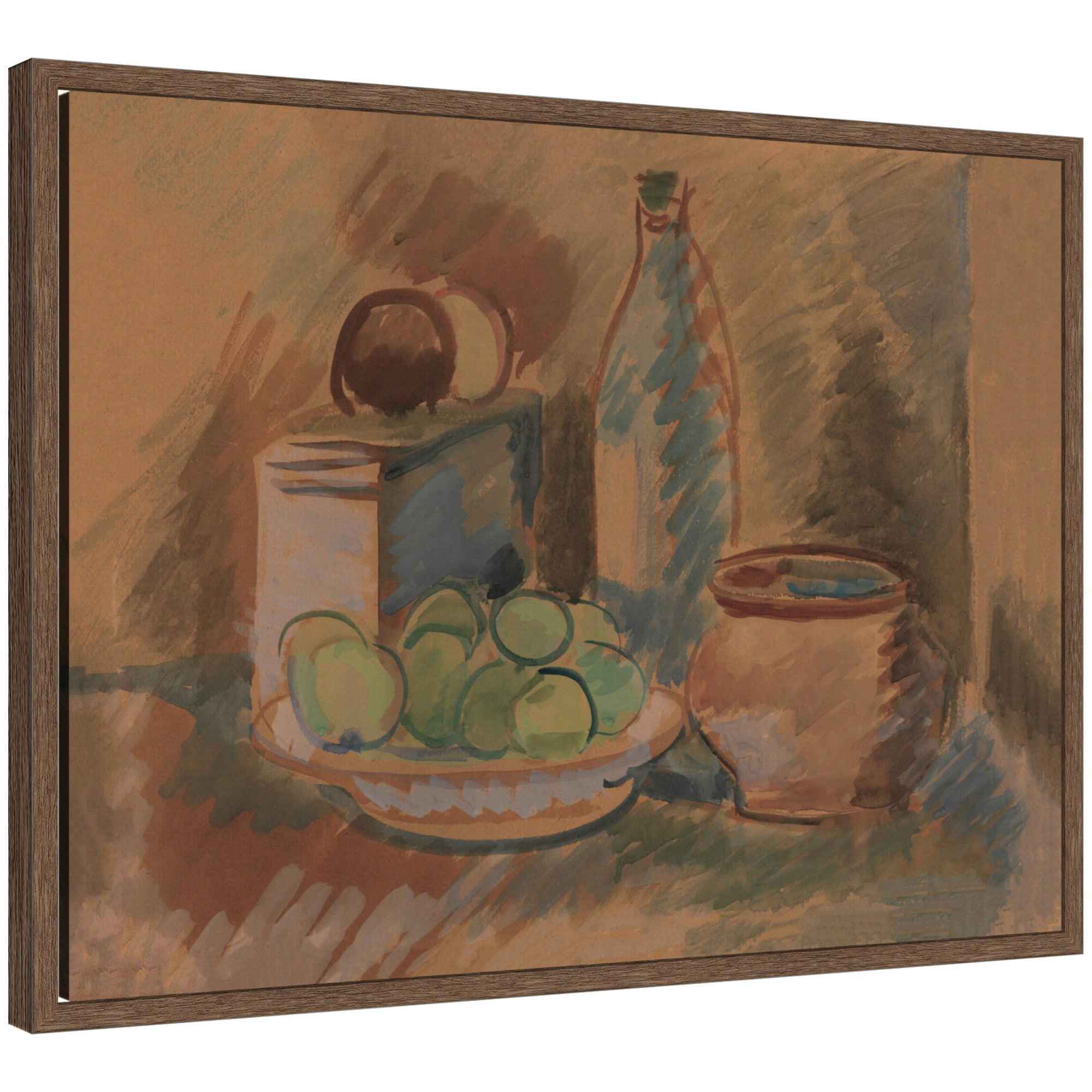 Framed Canvas 24x18 Sylvie Walnut 1