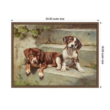 Framed Canvas 24x18 Sylvie Walnut 2